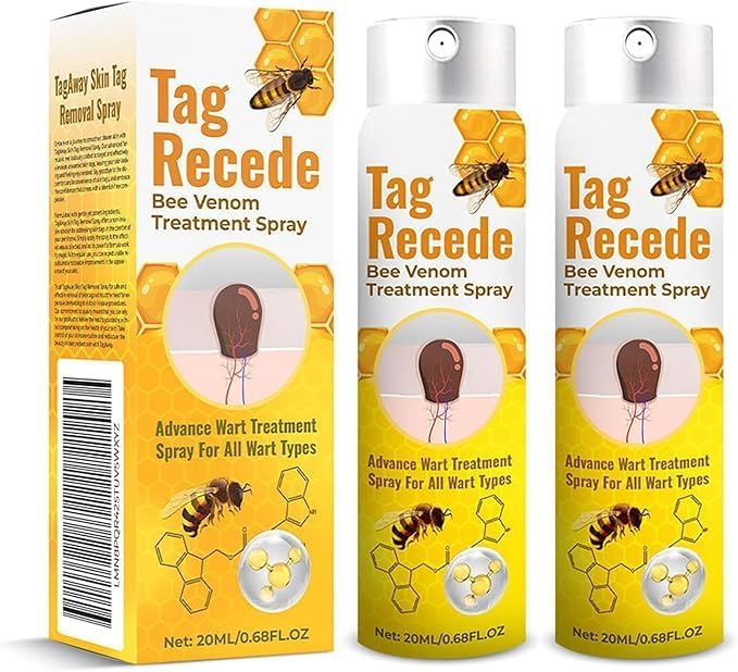 MAMMATVITA Bee Venom Skin Tag Removal Spray, Tag Recede Bee Venom Treatment Spray, Bee Venom Wart and Tags Removal Treatment Spray,Lymphatic Drainage MAMMATVITA Bee Venom Skin Tag Removal Spray, Tag Recede Bee Venom Treatment Spray, Bee Venom Wart and Tags Removal Treatment Spray,Lymphatic Drainage