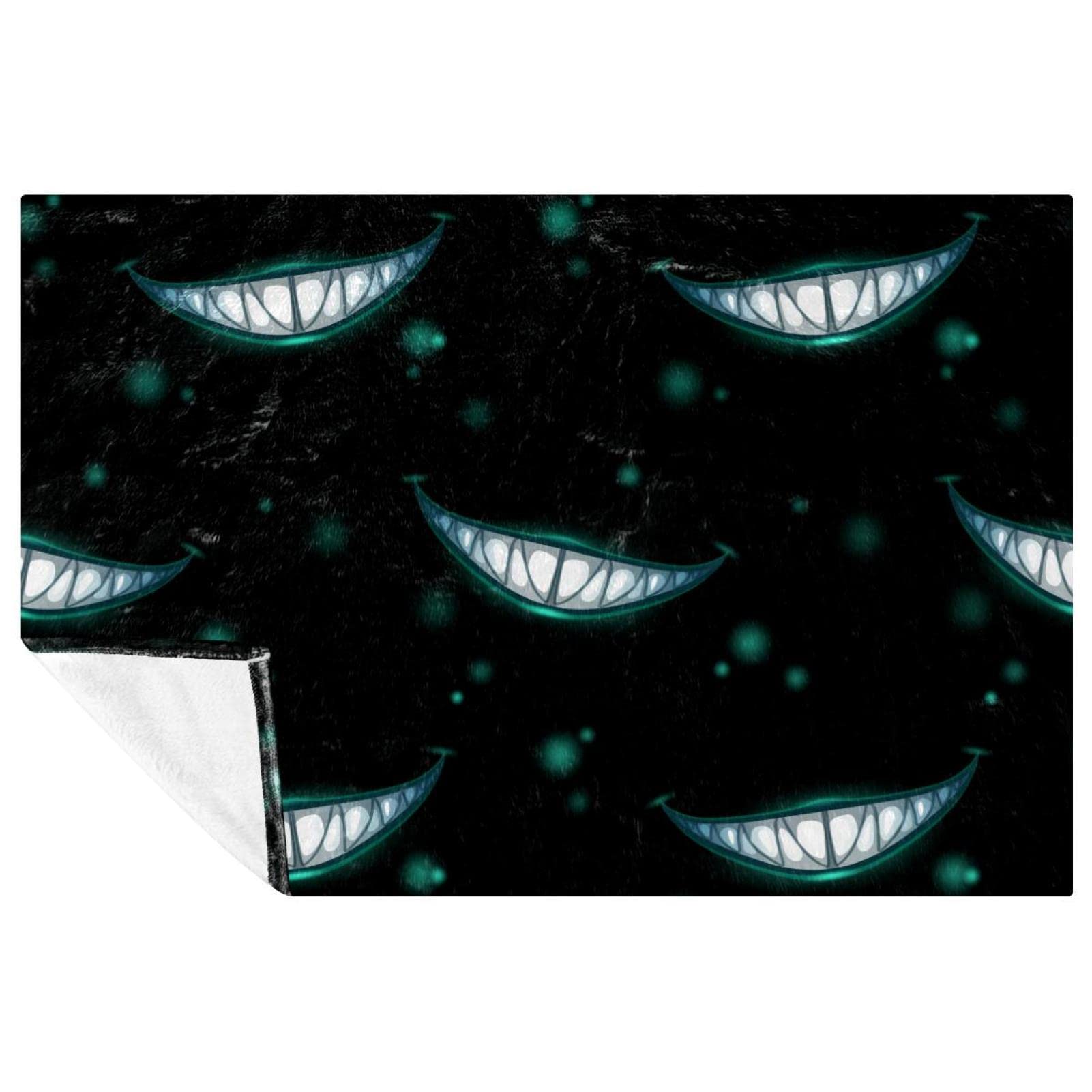 Couverture chaude lit et canapé : tissu thermique ultra doux motif vampire 150x100