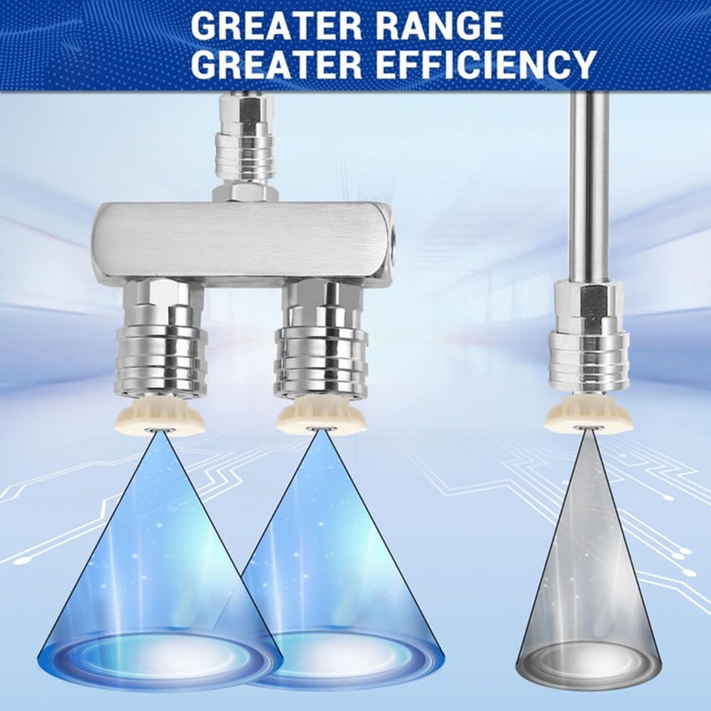 5000 PSI Dual Pressure Washer Nozzle, 2-in-1 Power Washer Nozzle Tip with 5 Spray Nozzles, 1/4 Inch Quick Connect - Pressure Washer Nozzle - Power Washer Nozzle