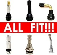 Vista 6 de Paquete de 12 tapones de aluminio para válvulas de neumáticos, metal con anillo de goma, cubierta a prueba de polvo, ajuste universal