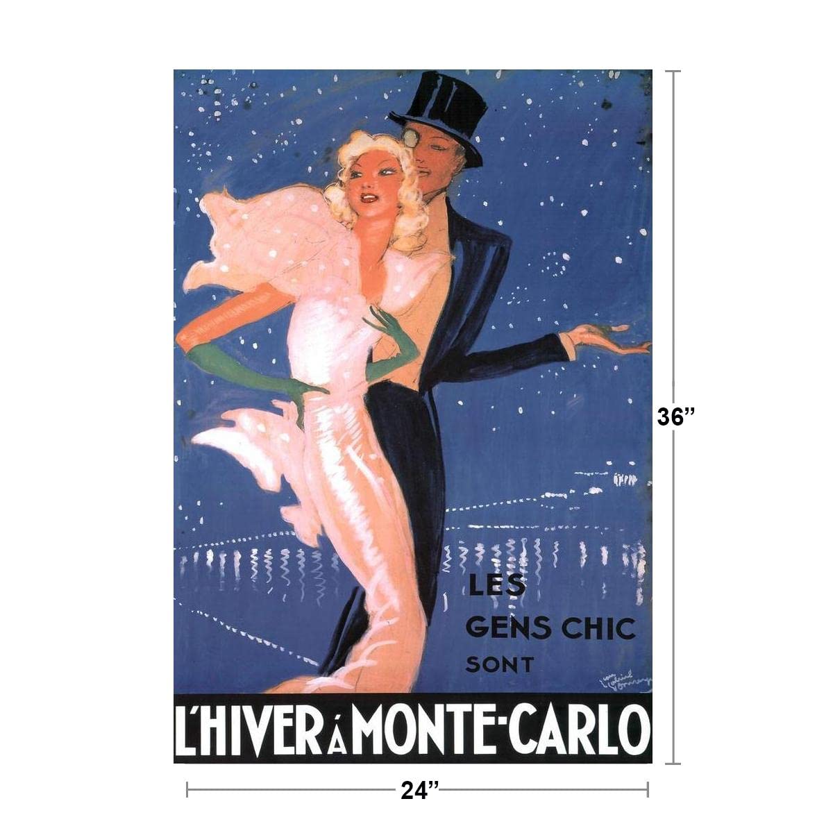 Amazon.com: Jean Gabriel Domergue L Hiver A Monte Carlo Les Gens