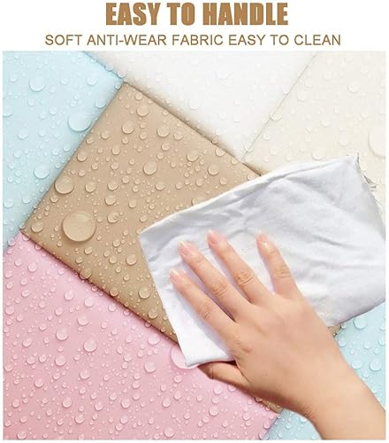 Miniatura 5 de Tela de piel sintética, tela de tapicería de cuero sintético resistente, 55.1 in de ancho, hojas de piel sintética sintética suave vintage para