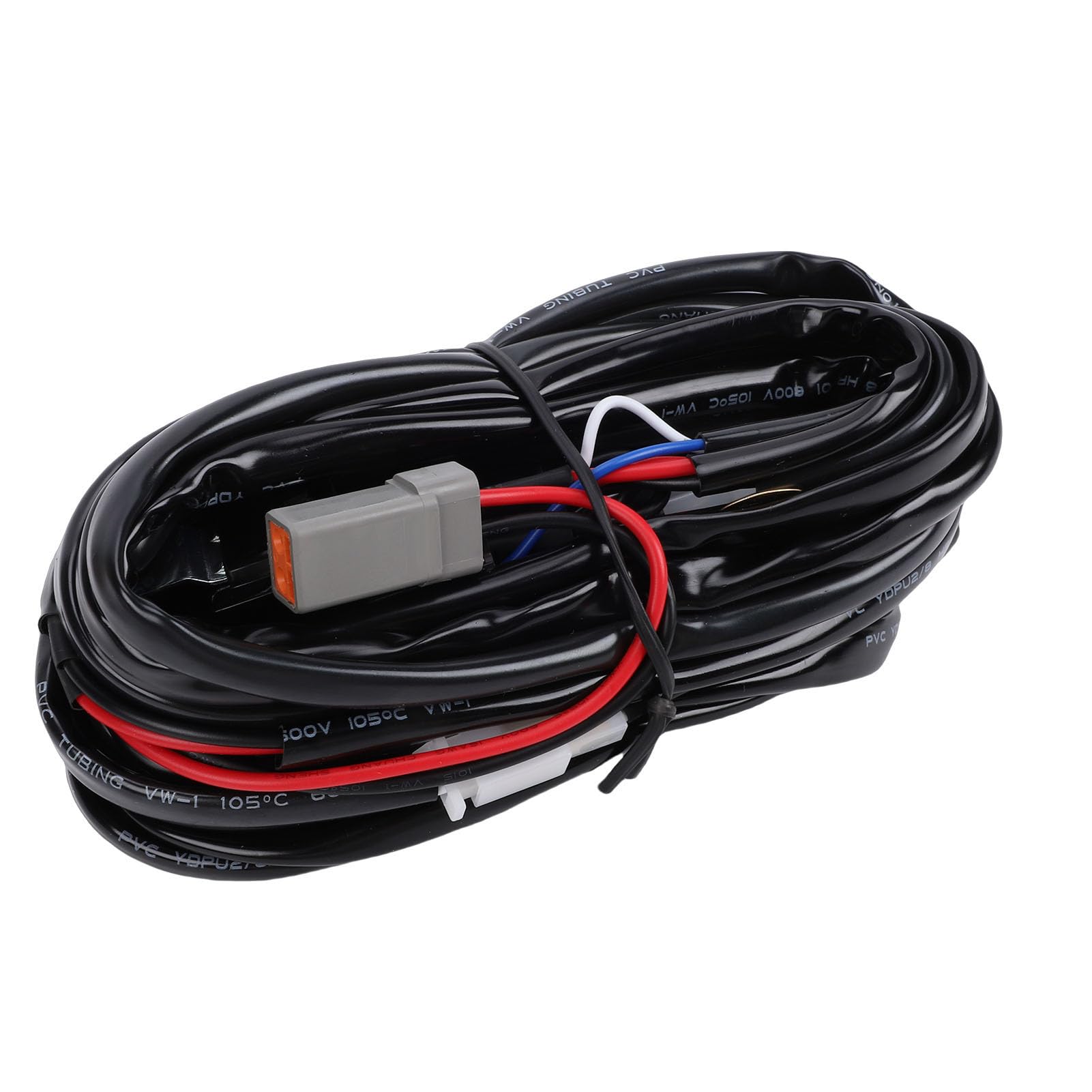 Tissting Kit Cableado Luces Altas Conector Doble - Kit Cableado Vehículos, Camiones, SUV, Pickup, Motocicletas, Instalación Sencilla