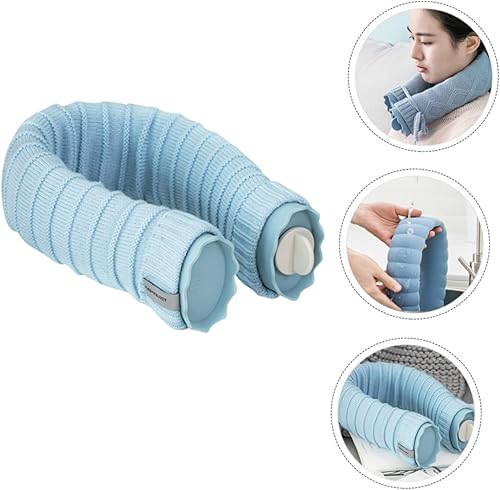 Miniatura 7 de Bolsa de agua caliente en forma de U con material de fugas y funda extraíble lavable para preservación del calor frío para hombros y vértebras
