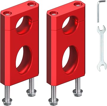 Mini Bike Handlebar Risers 7/8 22mm Handlebar Riser Replacement for Coleman BT200X CT200U-EX Trailmaster MB200 Mega Moto 80 105 Razor MX650 Apollo SSR 110 125 Dirt Pit Bike Motorcycle Parts