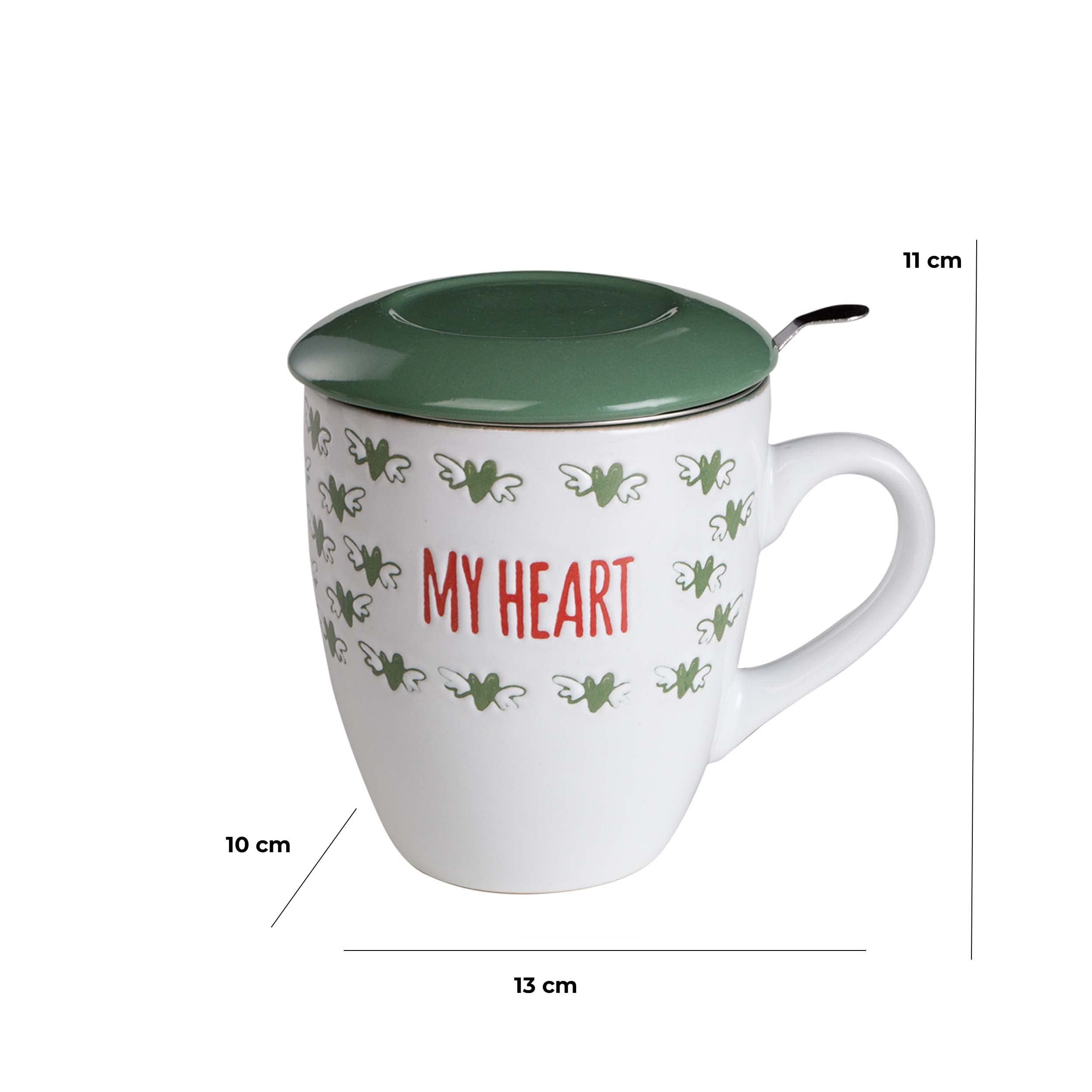 Tazza Da Tè Baroni Home In Ceramica Colorata Con Filtro In Acciaio - Ideale Per Tisane E Momenti Relax - Foto 9