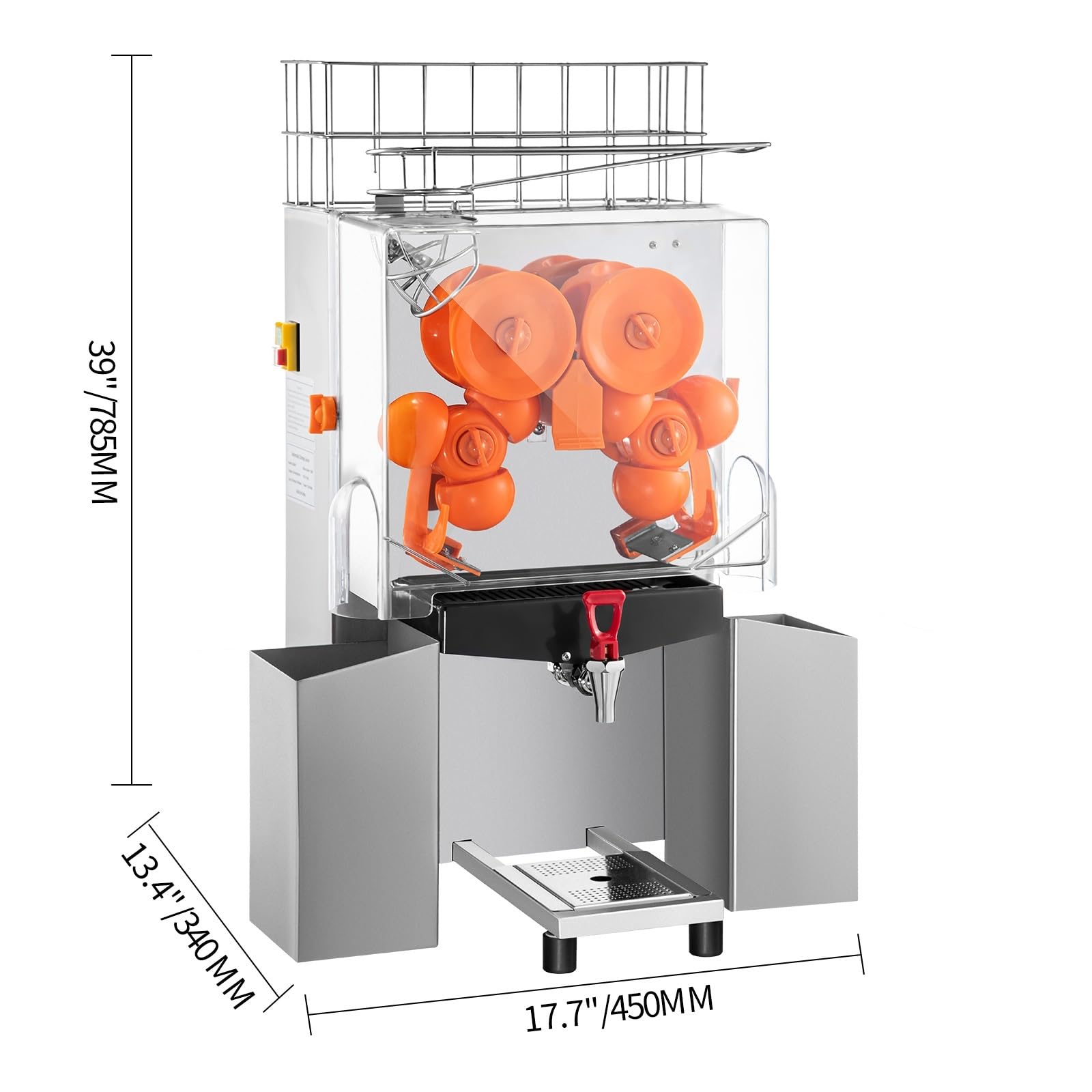 Máquina eléctrica para Exprimir Zumo de Naranja, exprimidor portátil eficiente, batidora, mezcladora de Alimentos Frescos, exprimidor para Uso doméstico y Comercial,