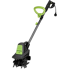 Earthwise TC70016 16-Inch 13.5-Amp Corded Electric Tiller/Cultivator, Grey