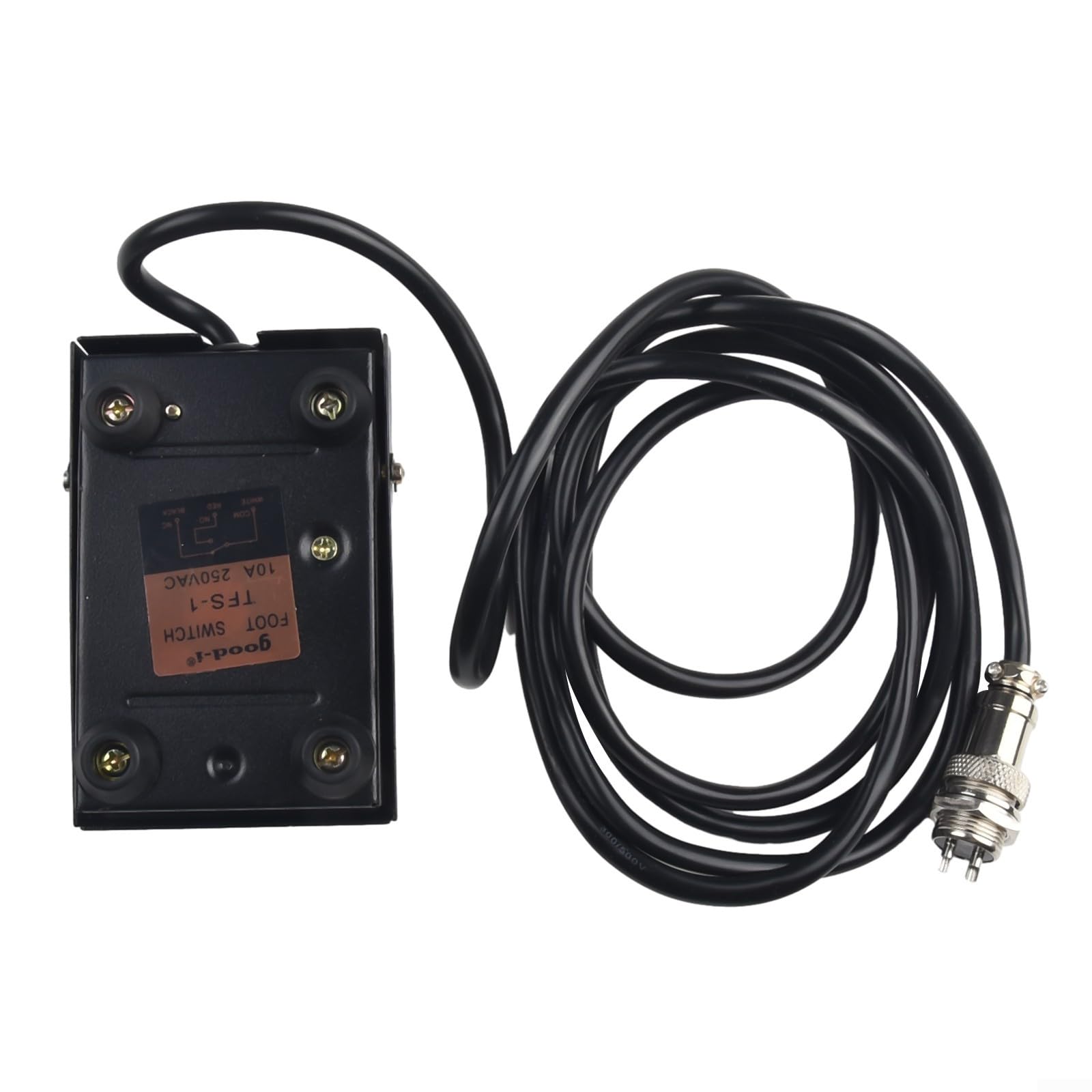 For TIG Cutting Welder Foot Pedal, Antiskid Design, Material, 2 Pin/3 Pin(2 core)