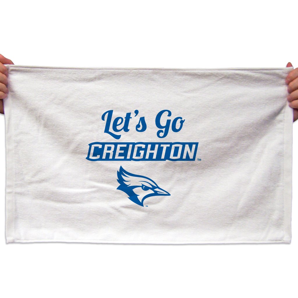VictoryStore Towels - Creighton University Rally Towel, “Let's Go Creighton”, Set of 3