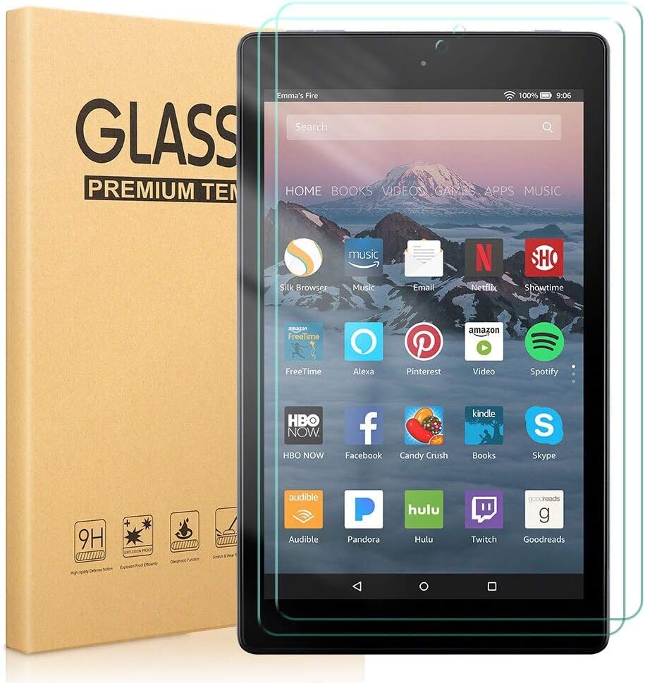 Pnakqil [2 Pack Screen Protector for Amazon Fire HD 8 2020/HD 8 plus