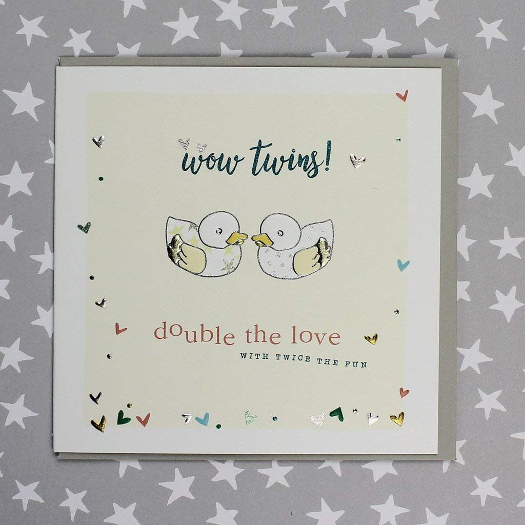 molly mae New baby twins small card - Wow twins! double the love with twice the fun