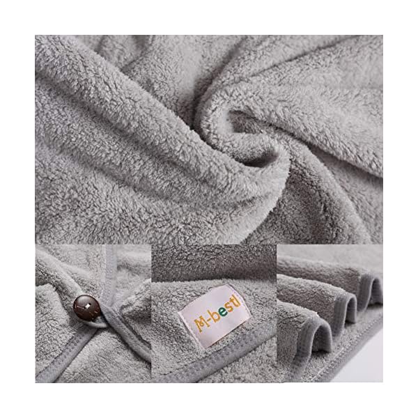 2-Pack-Hair-Drying-Towels-Hair-Towel-Wrap-Super-Absorbent-Microfiber-Hair-Towel-Turban-with-Button-Design-to-Dry-Hair-QuicklyDark-GrayLight-Gray M-bestl 2 Pack Hair Drying Towels, Hair Towel Wrap, Absorbent Microfiber Hair Towel Turban with Button Design to Dry Hair Quickly(Dark Gray&Light Gray)