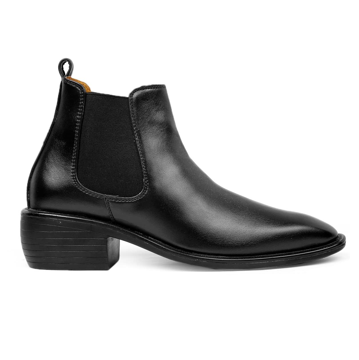 Mens 2 Inch Heel Height Increasing Synthetic Black Formal Chelesa Boots-9 UK (B0BNDYSXCZ) Amazon Price History, Amazon Price Tracker