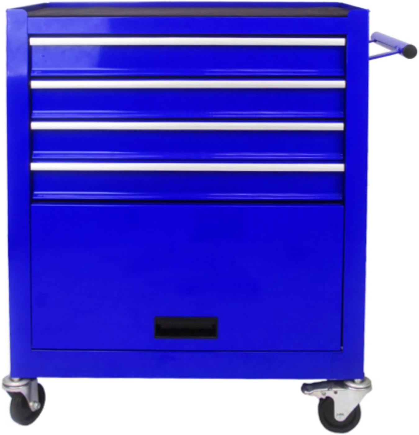 Tool Chest, 4-Drawer Tool Box Organizer Heavy Duty Metal Storage Cabinet w/Lockable Wheels & Sliding Drawers Tool Storage Cabinet for Garage Warehouse & Repair Shop (Blue)