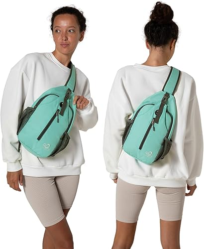 Miniatura 144 de Waterfly - Mochila cruzada tipo bandolera para viajes y caminatas, bolsa de pecho, Gris, talla única