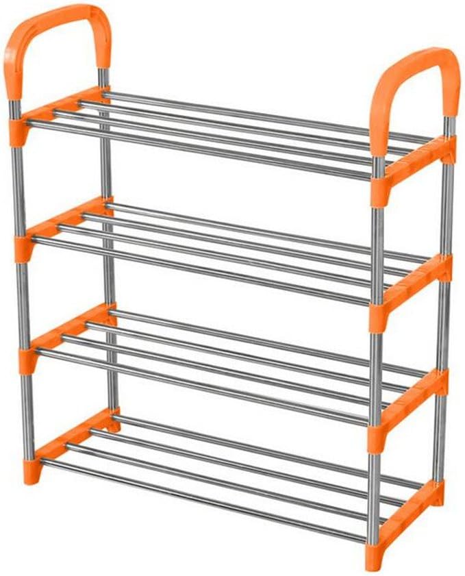 Aiyani 4Tier FreeStanding Shoe Rack Stainless Steel Pipe Utility Shoes Storage