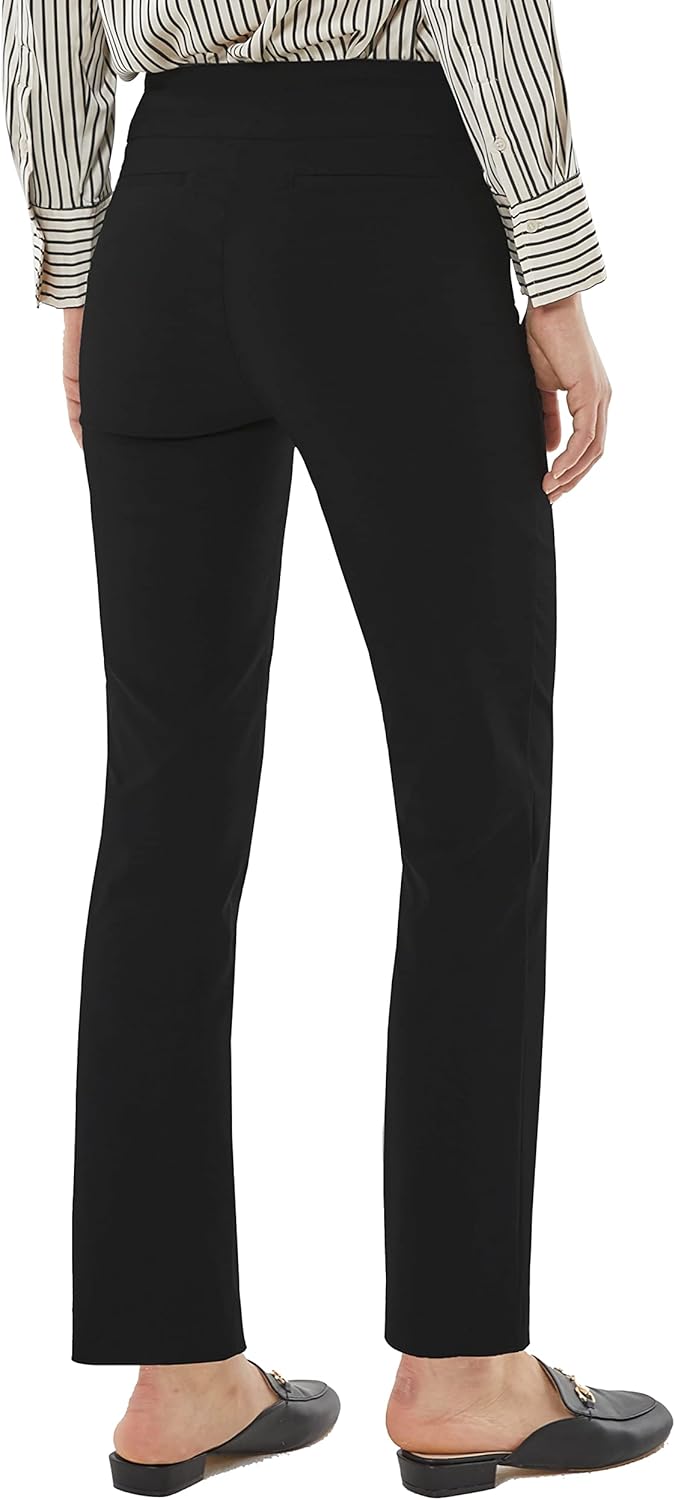 May You Be Women’s Super Stretch Straight Fit Comfy Pull-On Business Casual Pants - Image 4