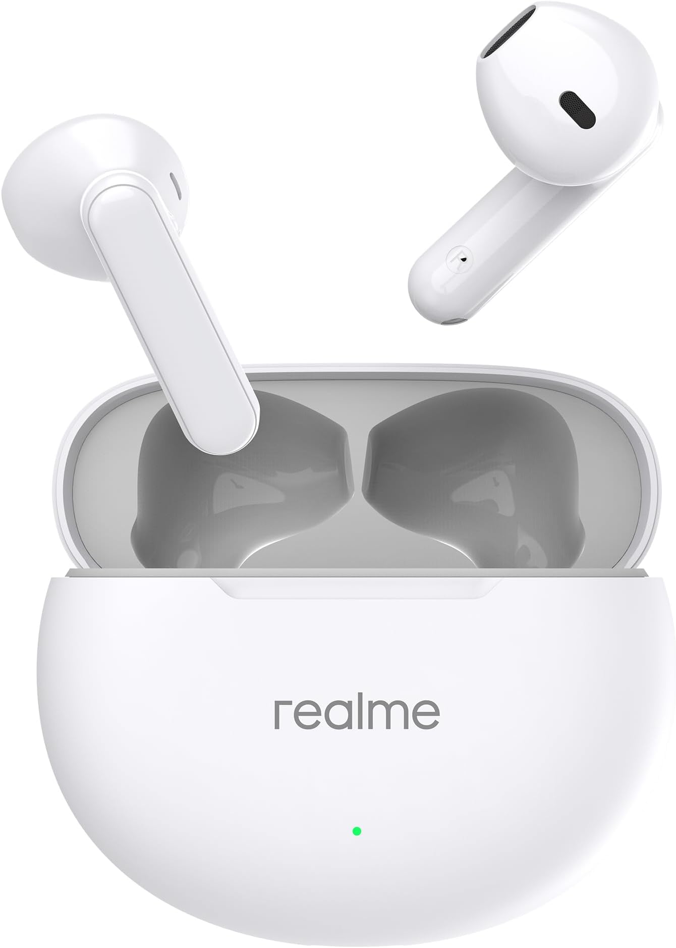 realme Buds T01 True Wireless in-Ear Earbuds with AI ENC for Calls, 13mm Dynamic Driver, Upto 28Hrs Battery, 88mm Latency, Bluetooth V5.4 & Google Fast Pair (White)