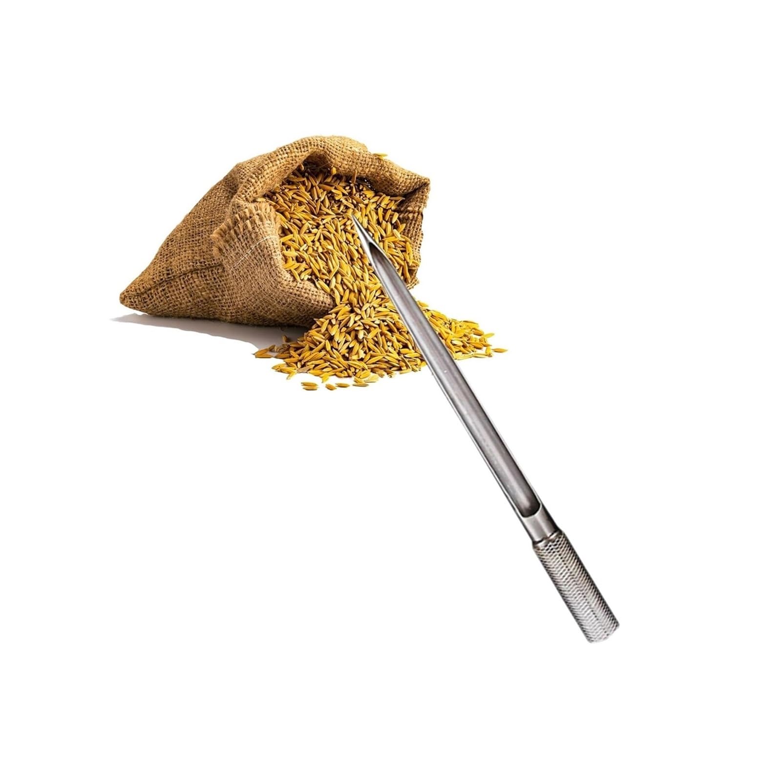 Tubo de muestreo de grano, acero inoxidable para muestras de productos químicos, minerales, partículas, suelo y alimentos