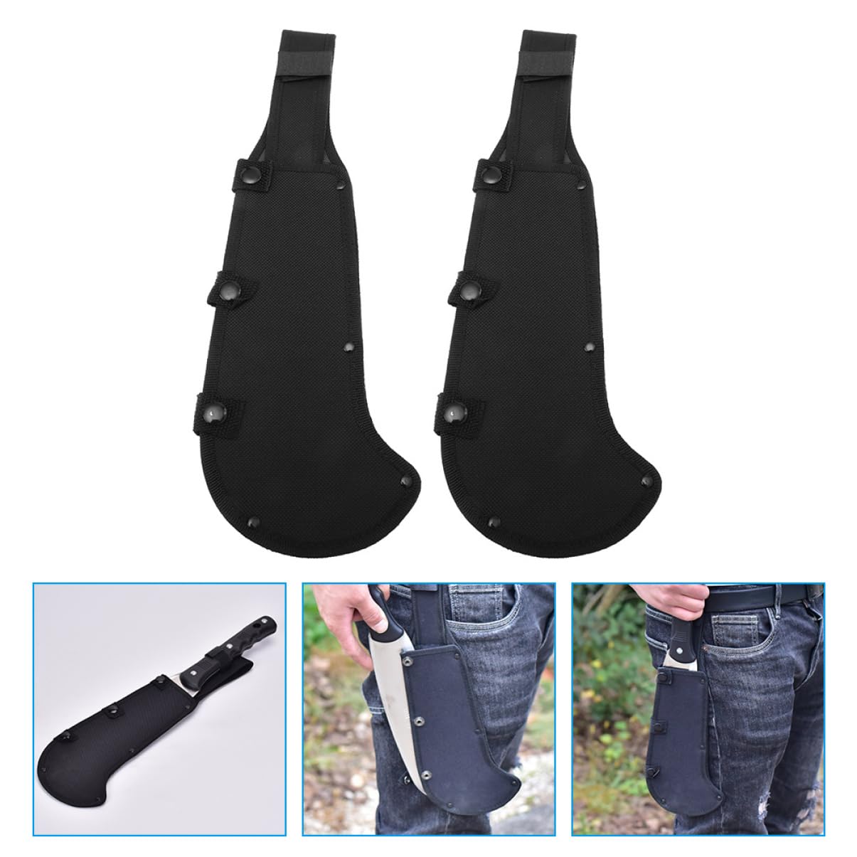 Totority 2pcs Oxford Cloth Hatchet Protective Covers Reliable Protection for Storage Easy Install Design for Outdoor Use Essential Axe Safety Gear