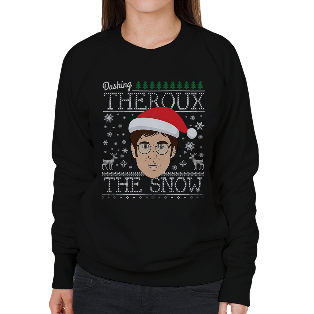 Cloud City 7 Women's Black Dashing Theroux The Snow Louis Christmas Sweatshirt