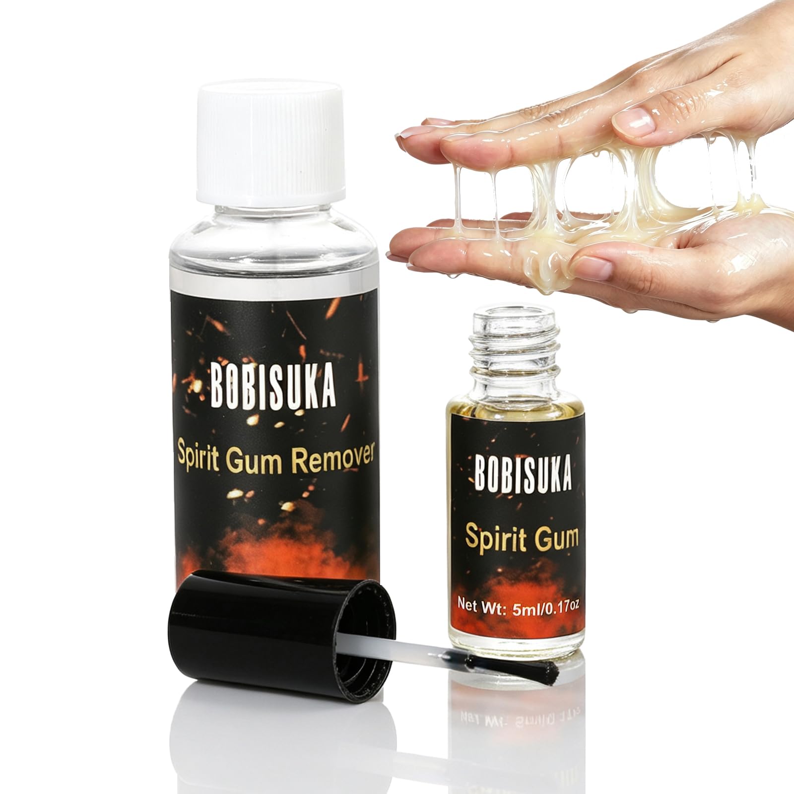 BOBISUKA Gesichtskleber + Entferner Set (5 ml + 30 ml)