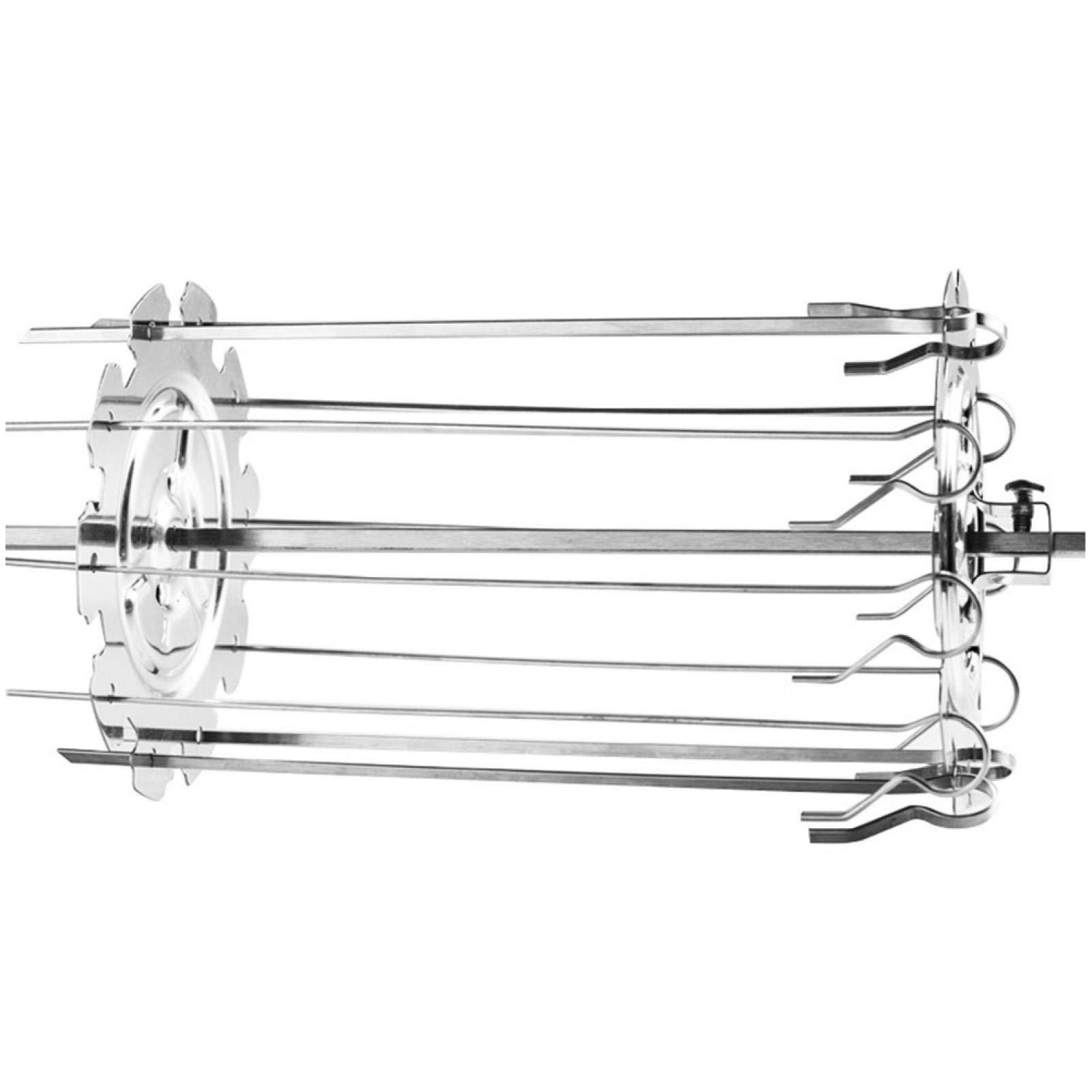 Buy BWWNBY BBQ Grill Cage Roaster Rotisserie, Stainless Steel Skewers