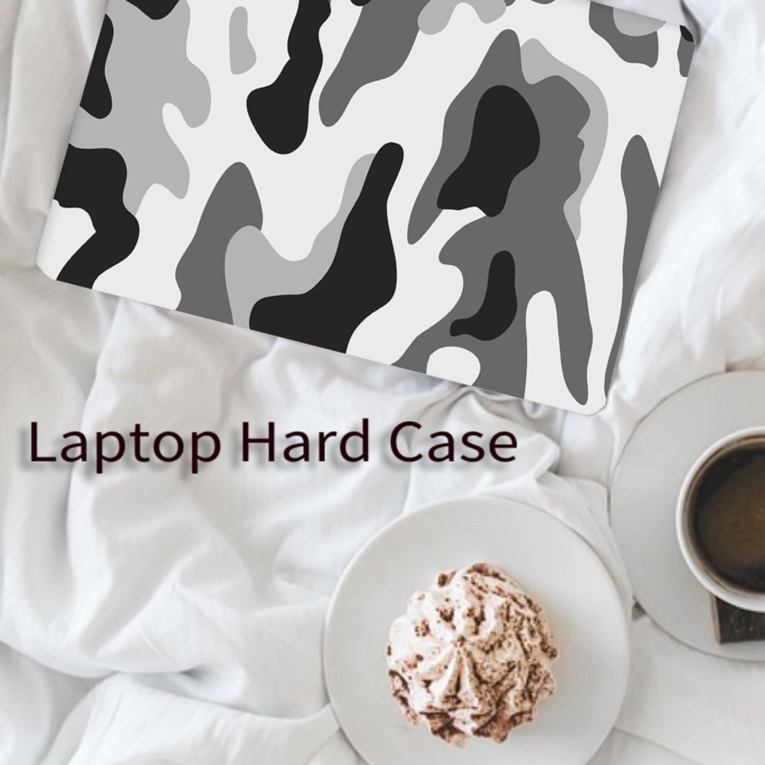 Hard Case Compatible with New Version MacBook Air 15 inch Model A2941 A3114 Release 2023 with M2 and Liquid Retina Display, Unique Funny Plastic Protective Hardshell Case, Camouflage