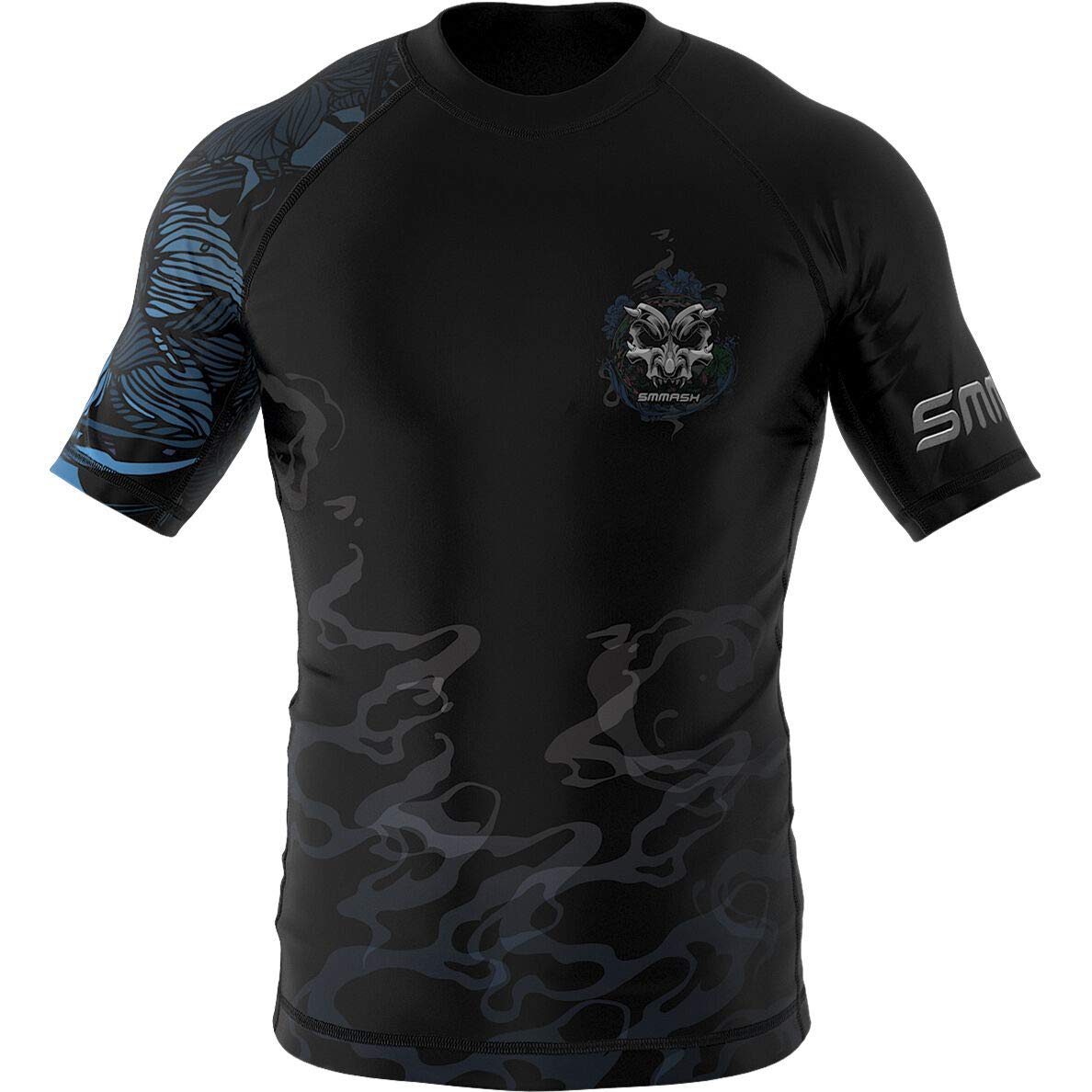 SMMASH Helion Rashguard Hombre Manga Corta, Camisetas Hombre para MMA, Artes Marciales, Krav Maga, BJJ, K1, Karate, Material Transpirable y Antibacteriano — view 39