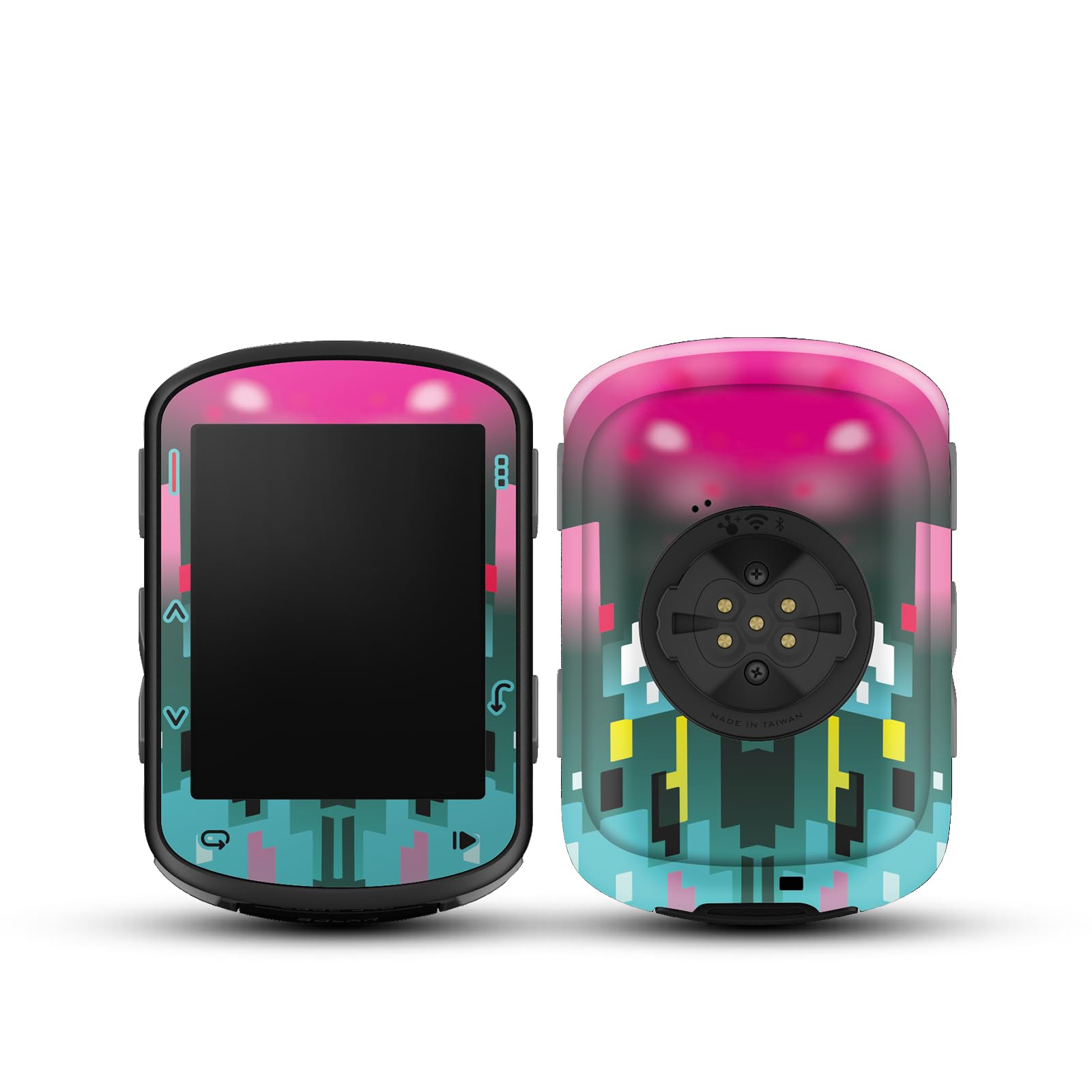 CHIDIFANS Stylish Stickers Compatible with Garmin Edge 540/840 Bike Computers, Protective Stickers, Cases, PVC Material in Various Styles (Style 64)
