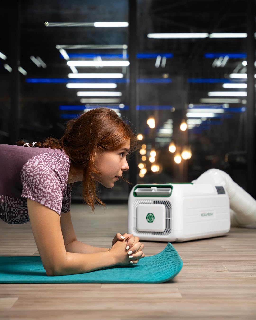 HEXAPRO+ Condizionatore portatile 4800 BTU, refrigerante R290, raffreddamento turbo, deumidificatore e modalità ventilatore, per ambienti fino a 15 m², efficienza energetica, funzionamento