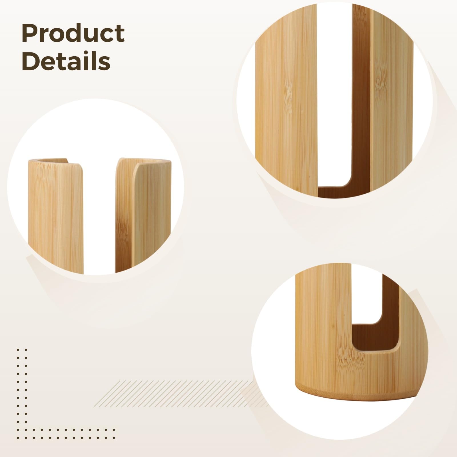 2 Stk. kleiner hölzerner Becherhalter, 9 cm Holz-Becherspender für die Arbeitsplatte, für Zuhause, Büro, Kaffee- und Tee-Zubehör, kompakt, platzsparend und ordentlich