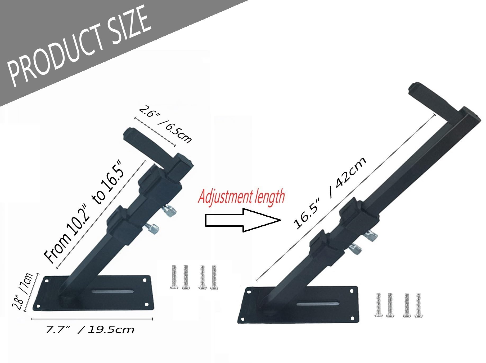 Snapklik.com : Steel Keyboard Arms Adjustable Wall Mounts, Sturdy ...