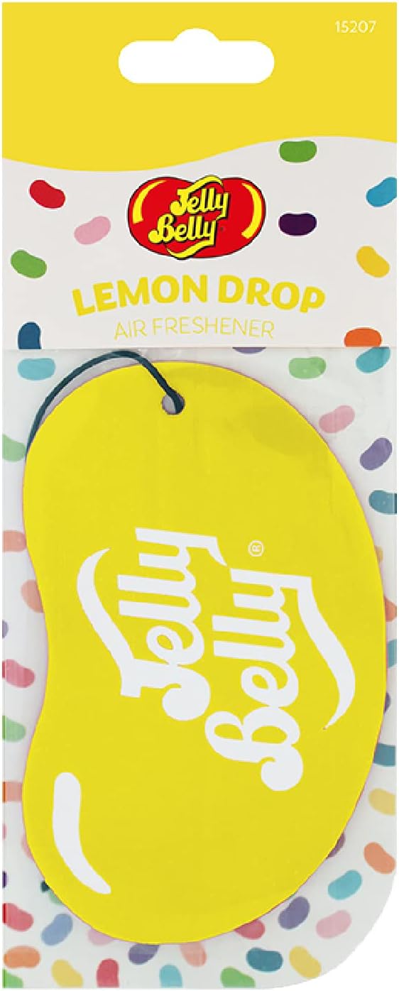 Jelly Belly Car Air Freshener Lemon Drop 2D Hanging Air Freshener