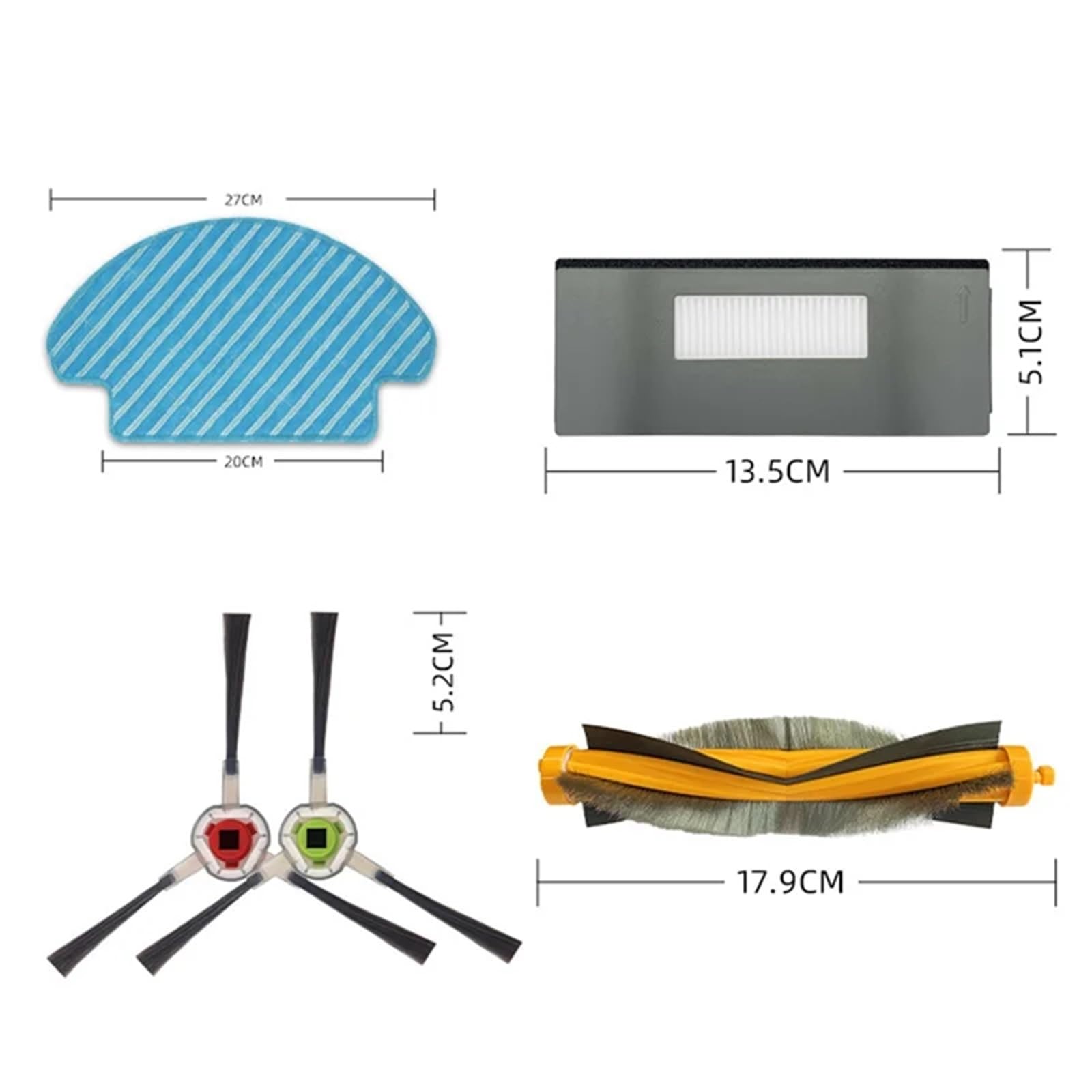 Compatible con ECOVACS, Kit de Accesorios M80 M80 Pro