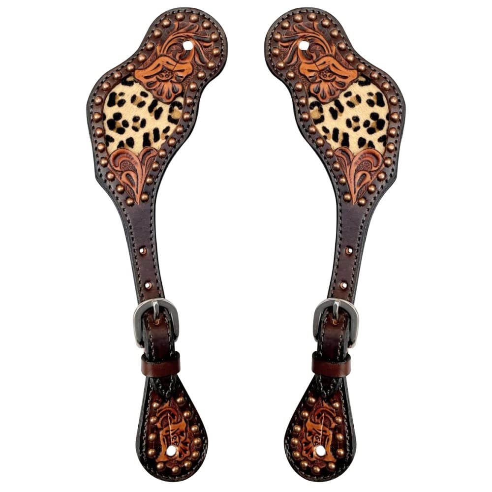 BAR H EQUINE Leather Spurs Straps for Adults – Western Womens Spur Straps for Horse Riding, Barrel Racing, Show, and Rodeo | Spur Strap | Spur Straps for Adult and Women