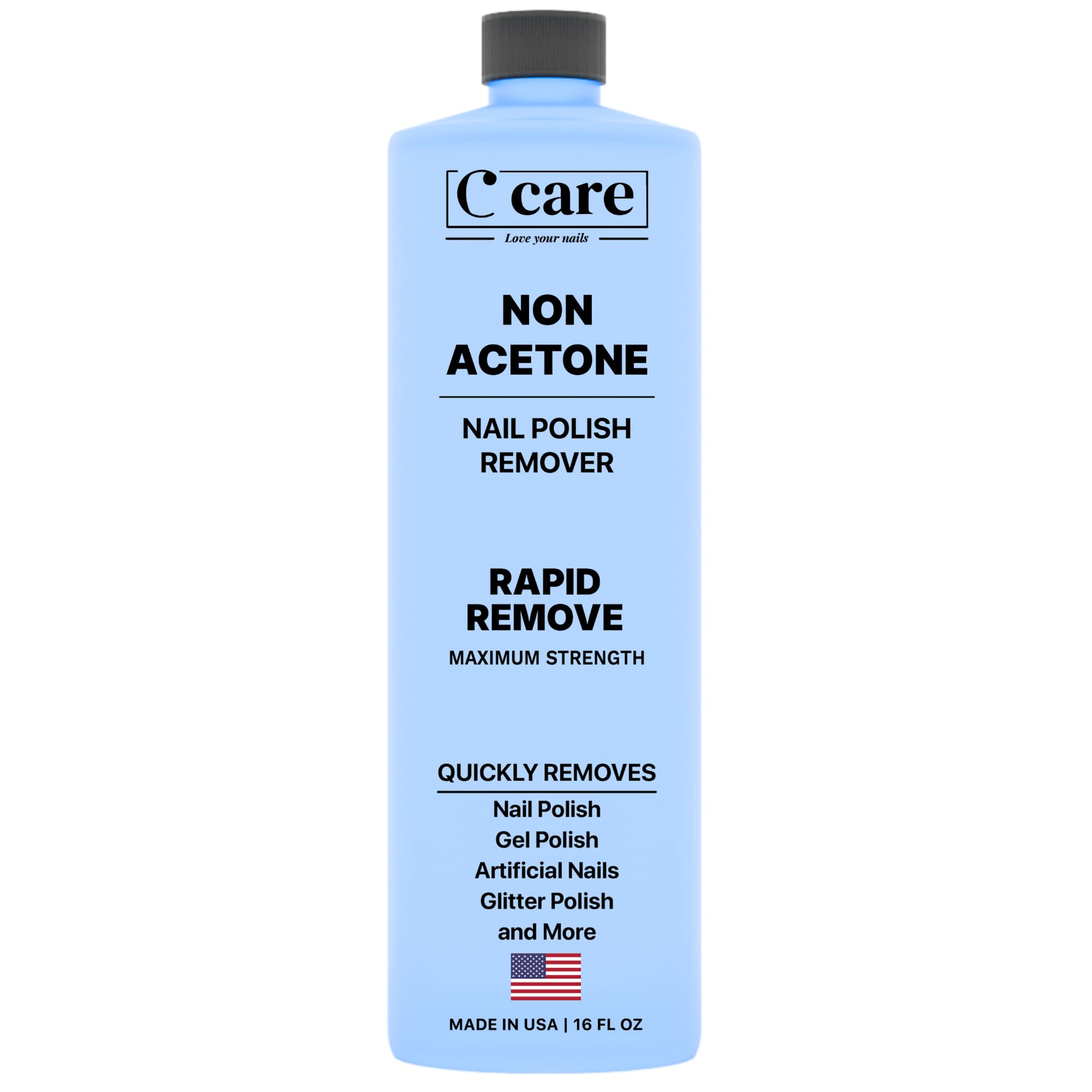 Gentle Touch Non-Acetone Nail Polish Remover | Nourishing Formula | Professional Quality | Rapid Remove | Non-Drying | 16 Fl oz