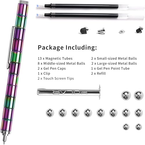 Miniatura 3 de Bolígrafo de juguete para ansiedad, bolígrafo magnético con juguetes geniales, bolígrafo magnético antiestrés, juguete de ansiedad novedoso para