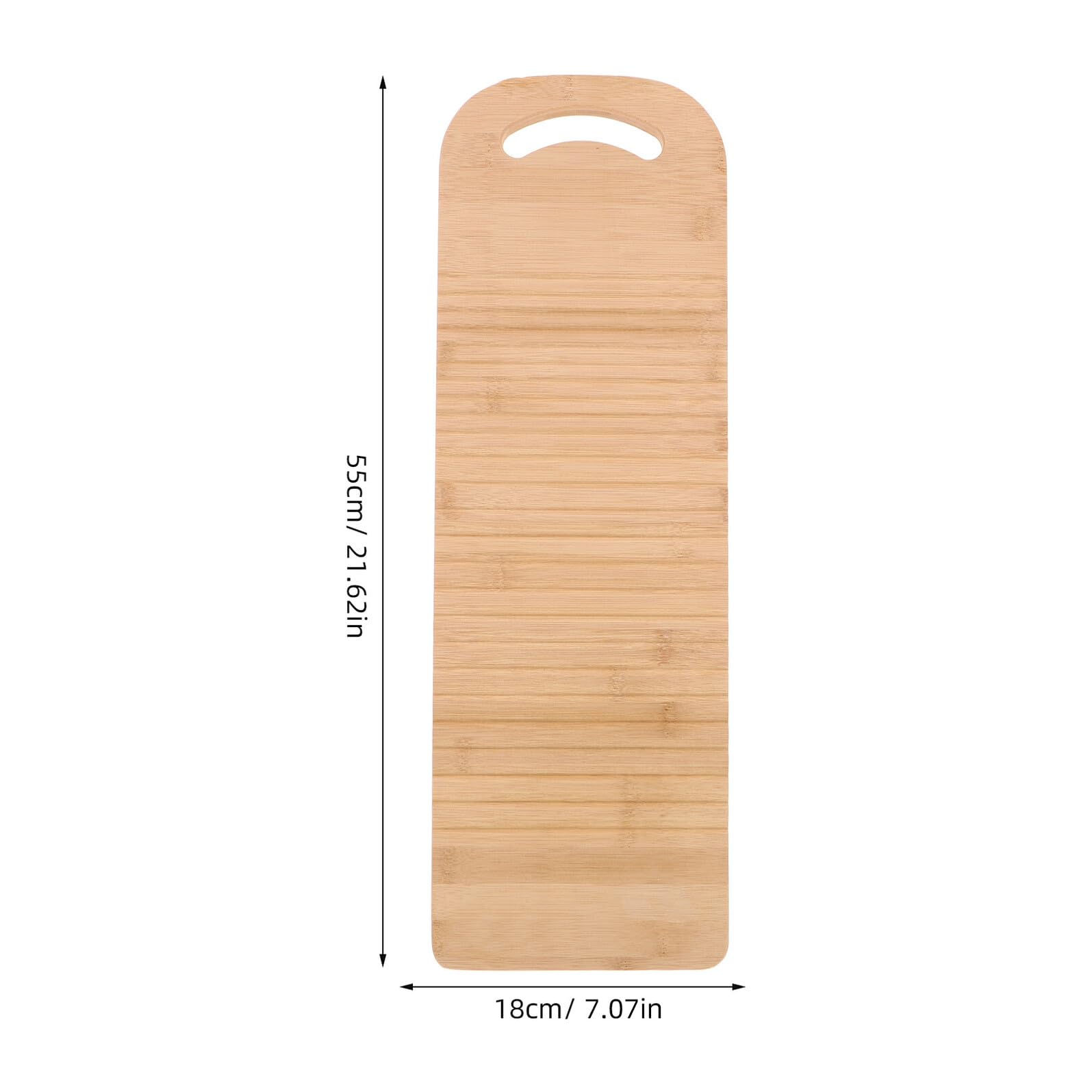 SOIMISS Planche à Laver Manuelle en Bambou 55cm pour Linge Domestique