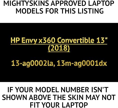 Miniatura 2 de MightySkins - Skin compatible con HP Envy x360 Convertible 13" (2018), diseño de alfabeto extraño, protector de vinilo, duradero y único, fácil de