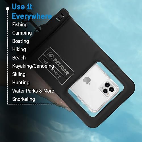 Miniatura 7 de Pelican Paquete de 2 unidades Marine - Funda impermeable IP68 para teléfono (tamaño XL), funda flotante impermeable para teléfono, artículos