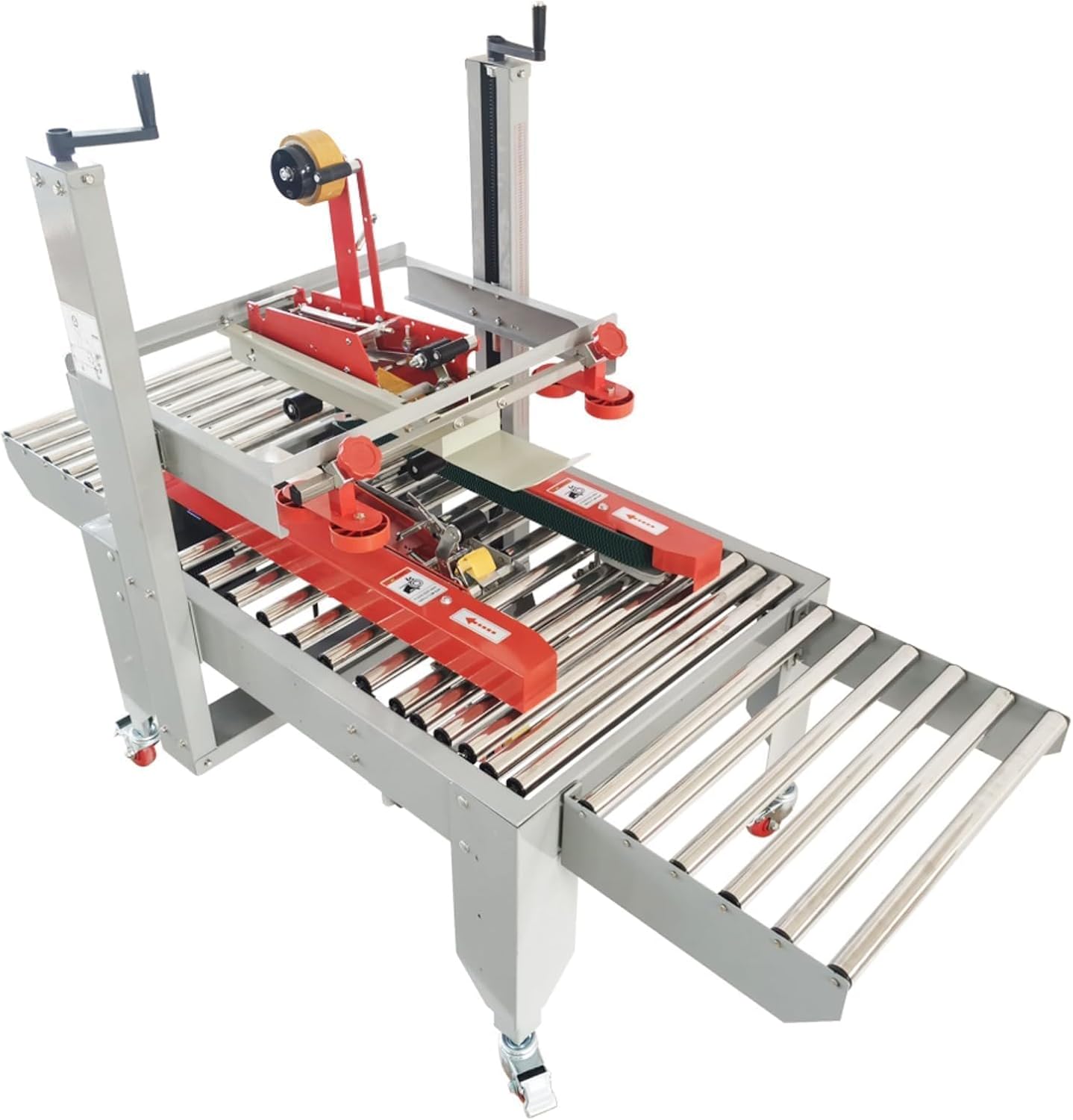 Auto Box Case Sealer, 4.72"-19.68" Continuous Carton Tape Sealer, 110V Automatic Tape Sealing Machine for Shipping Packing