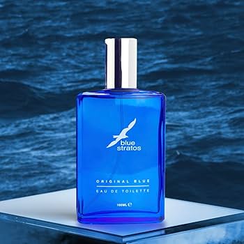 Blue Stratos Eau De Toilette, Original Blue for Men, Lasting