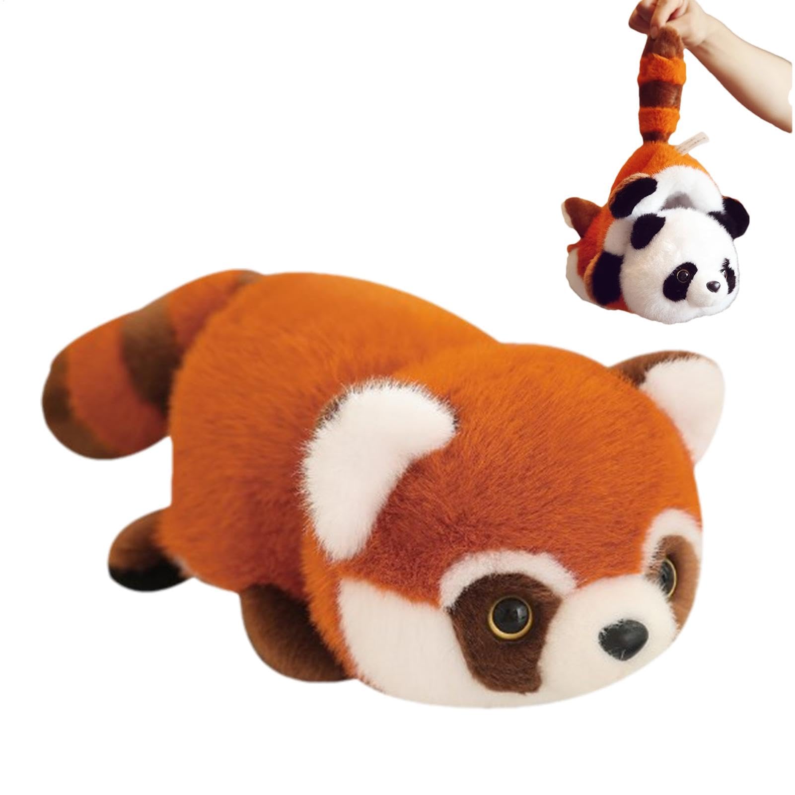 FENYW Panda Roux en Peluche 23 cm Red Panda Plush Kawaii, Poupée Pa