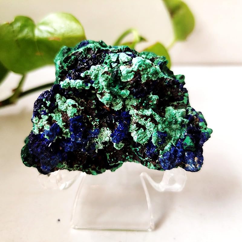 Amazon.co.jp: 天然石アズライトとマラカイトの共生結晶標本 - 強力な