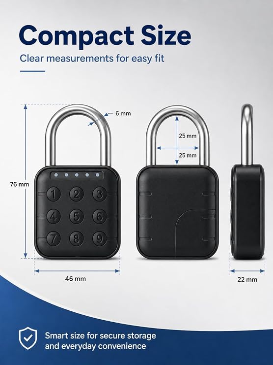 Combination Padlock, 6 Digit Waterproof IP67