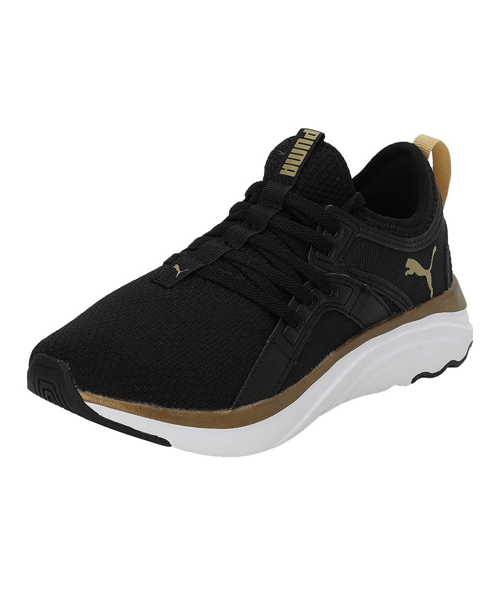 Puma Girls SOFTRIDE Sophia Jr Black-White-Team Gold Sneaker - 5UK (19515910) (B0BN64C9R6) Amazon Price History, Amazon Price Tracker