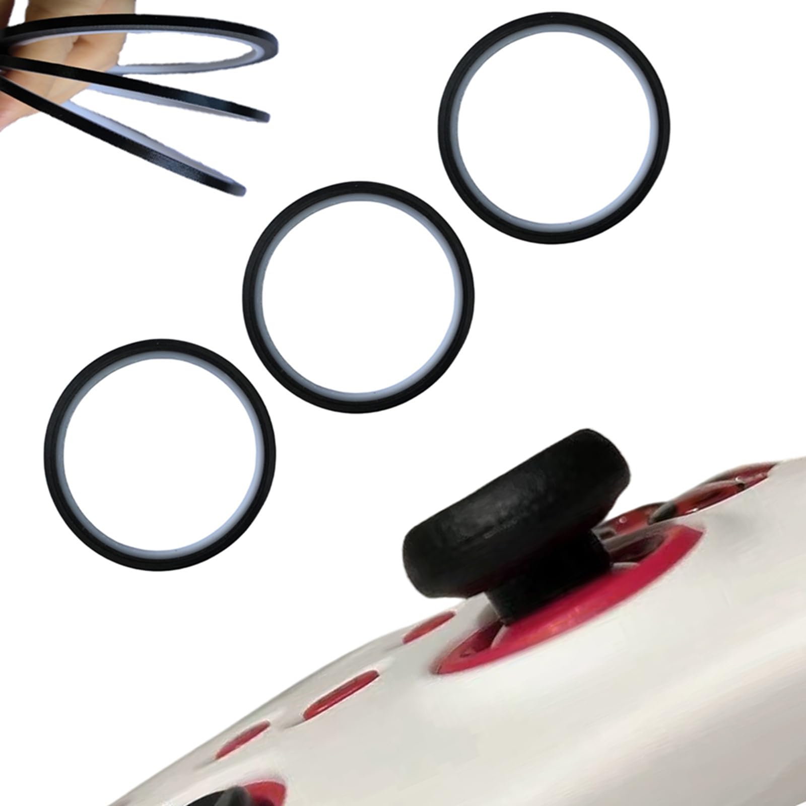 3 rolls Teflon Tape Wear and Heat Resistant Precision Rings Cut at Will Joystick Protector Compatible with Playstation