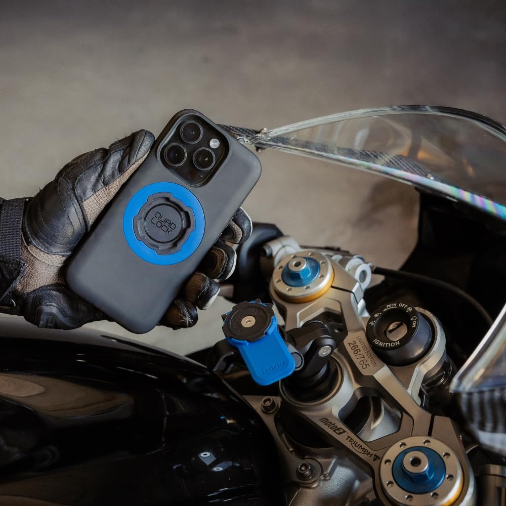 Quad Lock Motorrad-Gabelschaft (V2) Handyhalterung für iPhone – Bild 5